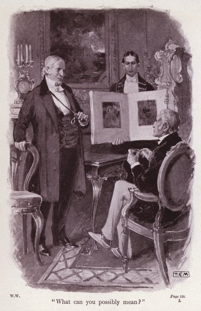 Ilustración para La Mujer de Blanco de Wilkie Collins (litografía) de Thomas Eyre Macklin