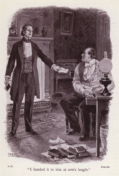 Ilustración para La dama de blanco de Wilkie Collins de Thomas Eyre Macklin