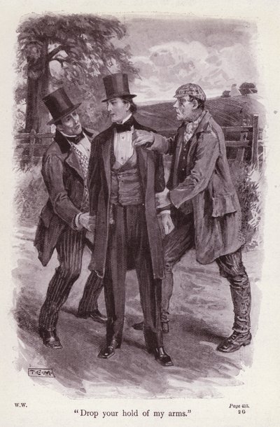 Ilustración para La Mujer de Blanco de Wilkie Collins (litografía) de Thomas Eyre Macklin
