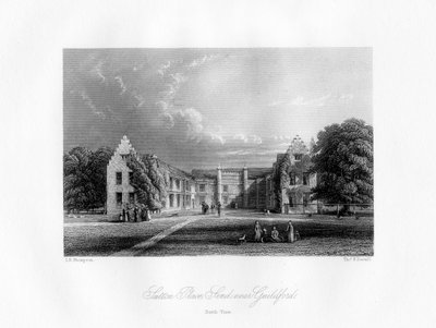 Sutton Place, cerca de Guildford, Surrey, siglo XIX de Thomas F. Darmill