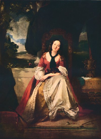 Una dama en traje de fantasía, c1846-1900, 1937 de Thomas Faed