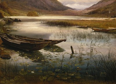 Barcos y nenúfares de Thomas Fearnley