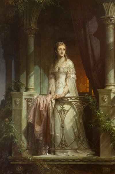 Julieta en el balcón de Thomas Francis Dicksee