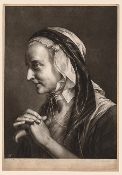 Primera serie de cabezas de tamaño natural: Sra. Frye, 1760 de Thomas Frye