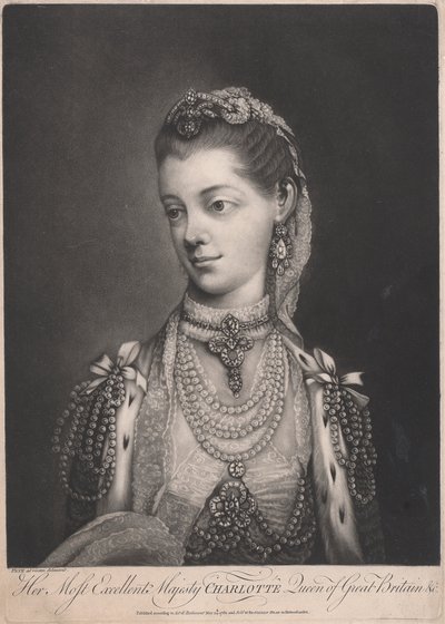 Su Excelentísima Majestad Carlota, Reina de Gran Bretaña de Thomas Frye