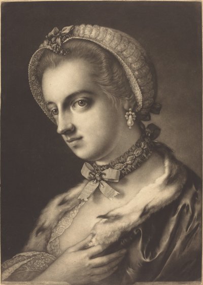 Retrato imaginario de una belleza inglesa de Thomas Frye