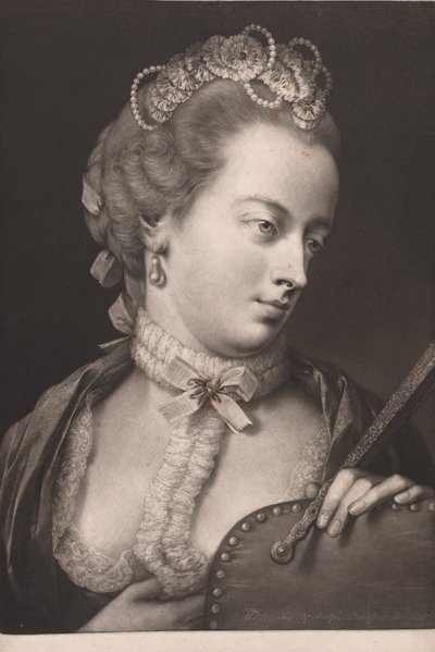 Dama elegantemente vestida de Thomas Frye