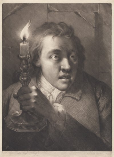 Mann mit Kerze de Thomas Frye