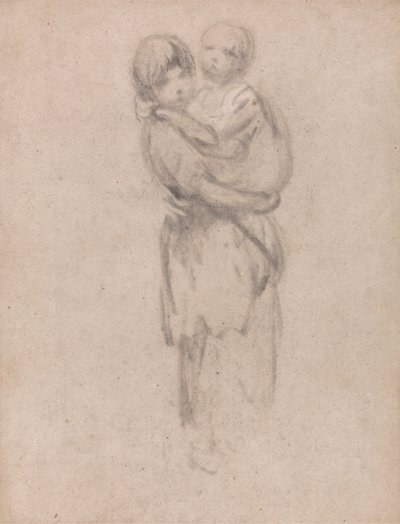 Una joven con un niño en brazos de Thomas Gainsborough