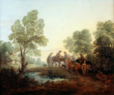 Ir al mercado, c.1770 (óleo sobre lienzo) de Thomas Gainsborough