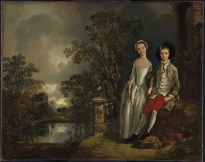 Heneage Lloyd y su hermana, Lucy de Thomas Gainsborough