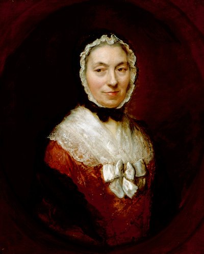 Lady In A Mob Cap (óleo sobre lienzo) de Thomas Gainsborough