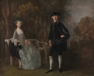 Lady Lloyd y su hijo, Richard Savage Lloyd, de Hintlesham Hall, Suffolk, entre 1745 y 1746 de Thomas Gainsborough