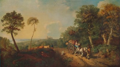 Paisaje con carro de mercado, siglo XVIII, 1935 de Thomas Gainsborough