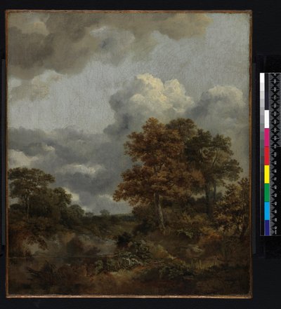 Paisaje con una piscina, 1746-1747 de Thomas Gainsborough
