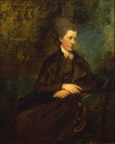 Retrato de Georgiana Poyntz, Condesa Spencer, c.1780-81 de Thomas Gainsborough