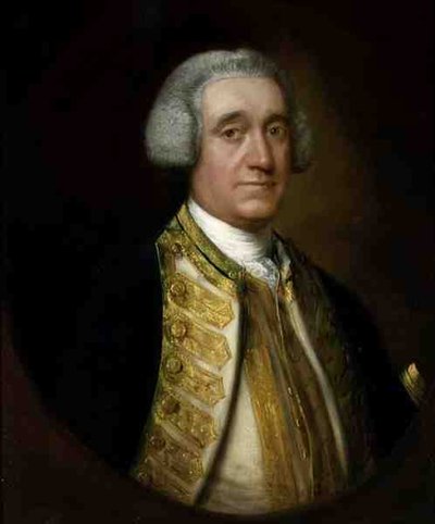 Retrato del Vicealmirante Thomas Broderick (f.1769) de Thomas Gainsborough