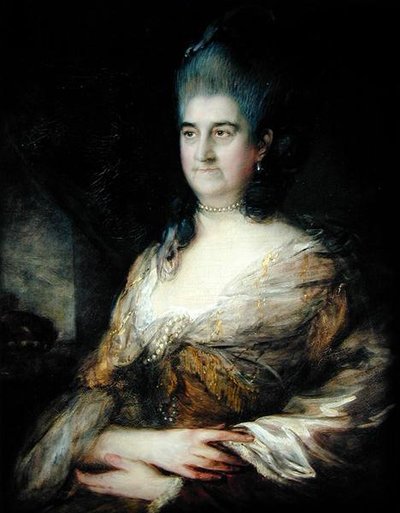 Retrato de una dama, se dice que es Elizabeth Chudleigh (1720-88) de Thomas Gainsborough