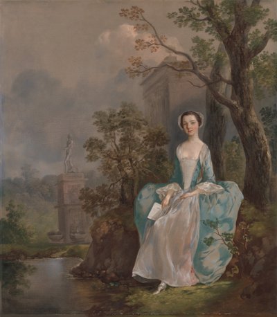 Retrato de una mujer, ca. 1750 de Thomas Gainsborough