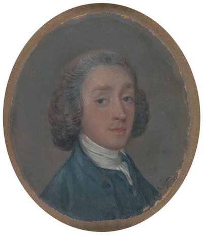 Retrato de un joven con el cabello empolvado, ca. 1750 de Thomas Gainsborough