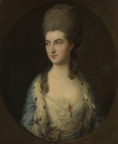 Retrato de una joven, llamada Miss Sparrow, década de 1770 de Thomas Gainsborough