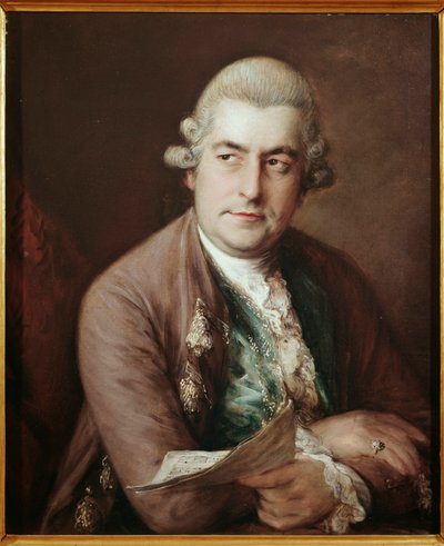 Retrato del compositor alemán Johan Christian Bach de Thomas Gainsborough
