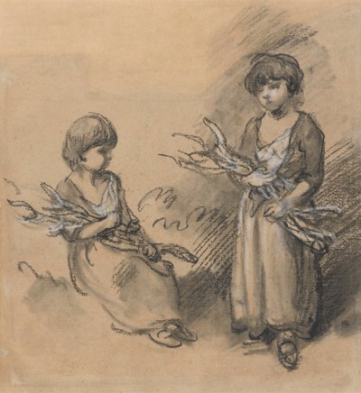 Estudios sobre chicas que llevan maricones de Thomas Gainsborough