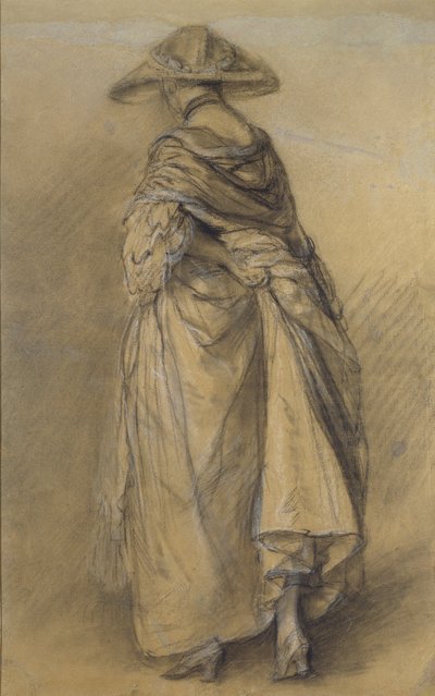 Estudio de una mujer vista desde atrás, mediados del siglo XVIII de Thomas Gainsborough
