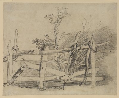 Estudio de una vieja valla de Thomas Gainsborough
