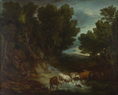 El lugar de riego, antes de 1777 de Thomas Gainsborough