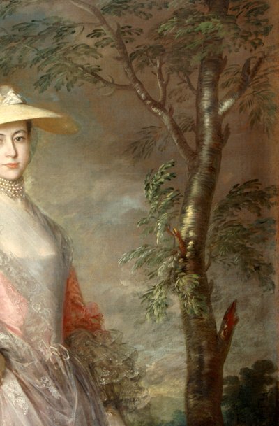 Detalle de un árbol, de un cuadro de Mary, condesa Howe, c.1760 (óleo sobre lienzo) de Thomas Gainsborough