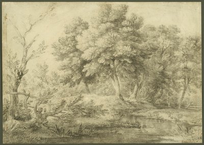 Paisaje boscoso con arroyo de Thomas Gainsborough