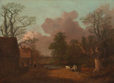 Paisaje con lechera de Thomas Gainsborough RA