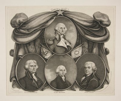 (Washington) Thomas Jefferson. -James Madison. - John Adams de Thomas Gimbrede