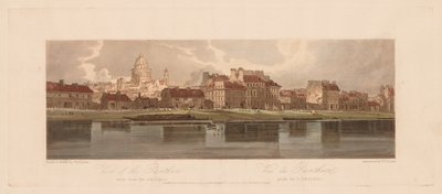Una selección de veinte de las vistas más pintorescas de París: Vista del Panteón tomada desde el Arsenal de Thomas Girtin