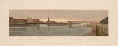 Una selección de veinte de las vistas más pintorescas de París: Vista del pueblo de Chaillot, 1803 de Thomas Girtin