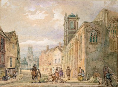 All Saints Pavement, York (lápiz y acuarela) de Thomas Girtin