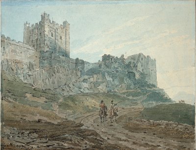 Castillo de Bamburgh Bamborough, Northumberland, 1792-1794 de Thomas Girtin