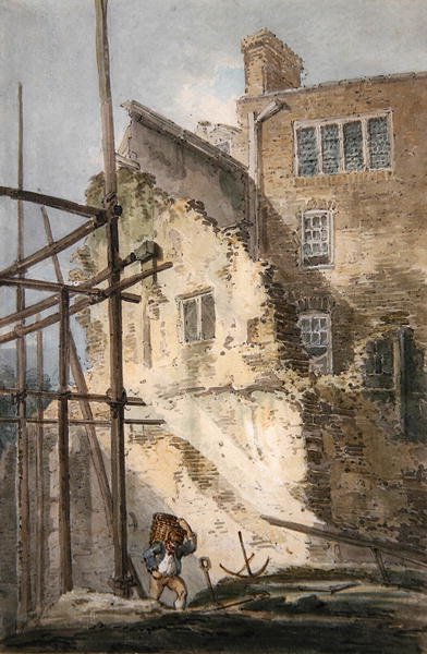 Partes de los restos del viejo Drury Lane de Thomas Girtin