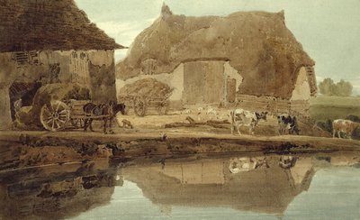 Granja de Phineas Borret cerca de Saffron Walden de Thomas Girtin