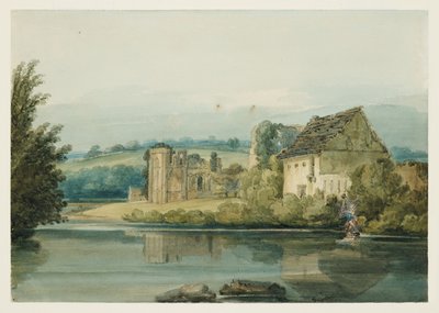 Abadía de Santa Águeda, Richmond, Yorkshire, c.1797 (acuarela, gouache, tinta, goma arábiga y lápiz sobre papel) de Thomas Girtin