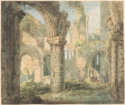 La isla sagrada de San Cuthbert, 1797 de Thomas Girtin