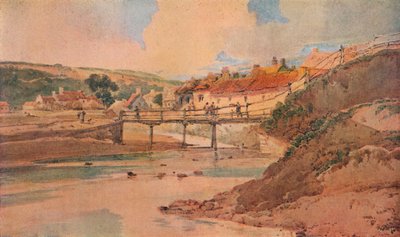 El viejo puente de madera, c1800 de Thomas Girtin