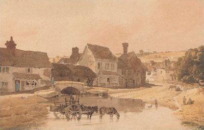 El pueblo de Kirkstall, Yorkshire de Thomas Girtin