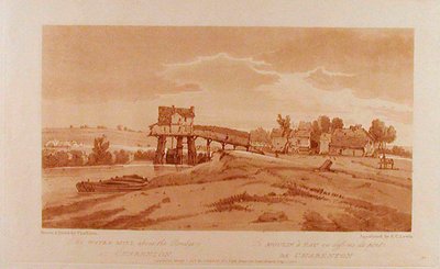 Die Wassermühle über der Brücke bei Charenton de Thomas Girtin