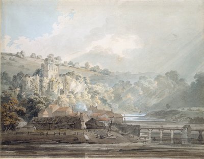 Vista de Chepstow, Monmouthshire, c. 1791-1792 de Thomas Girtin