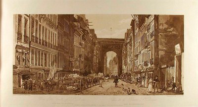 Vista de la puerta de Saint-Denis desde los suburbios de Thomas Girtin
