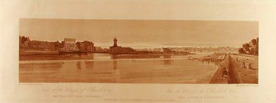 Vista del pueblo de Chaillot, etc., tomada desde el Pont de la Concorde de Thomas Girtin
