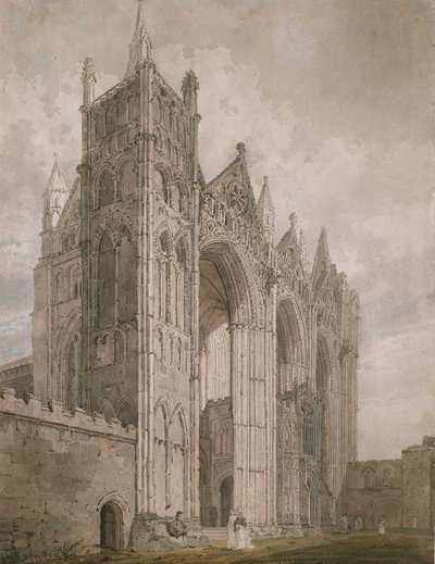 Fachada Oeste de la Catedral de Peterborough de Thomas Girtin