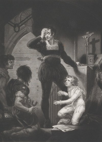Príncipe Arturo y Hubert Shakespeare, Rey Juan, Acto 4, Escena 1 de Thomas Goff Lupton